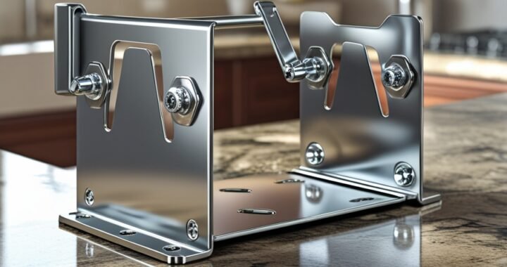 Dishwasher mounting bracket for granite