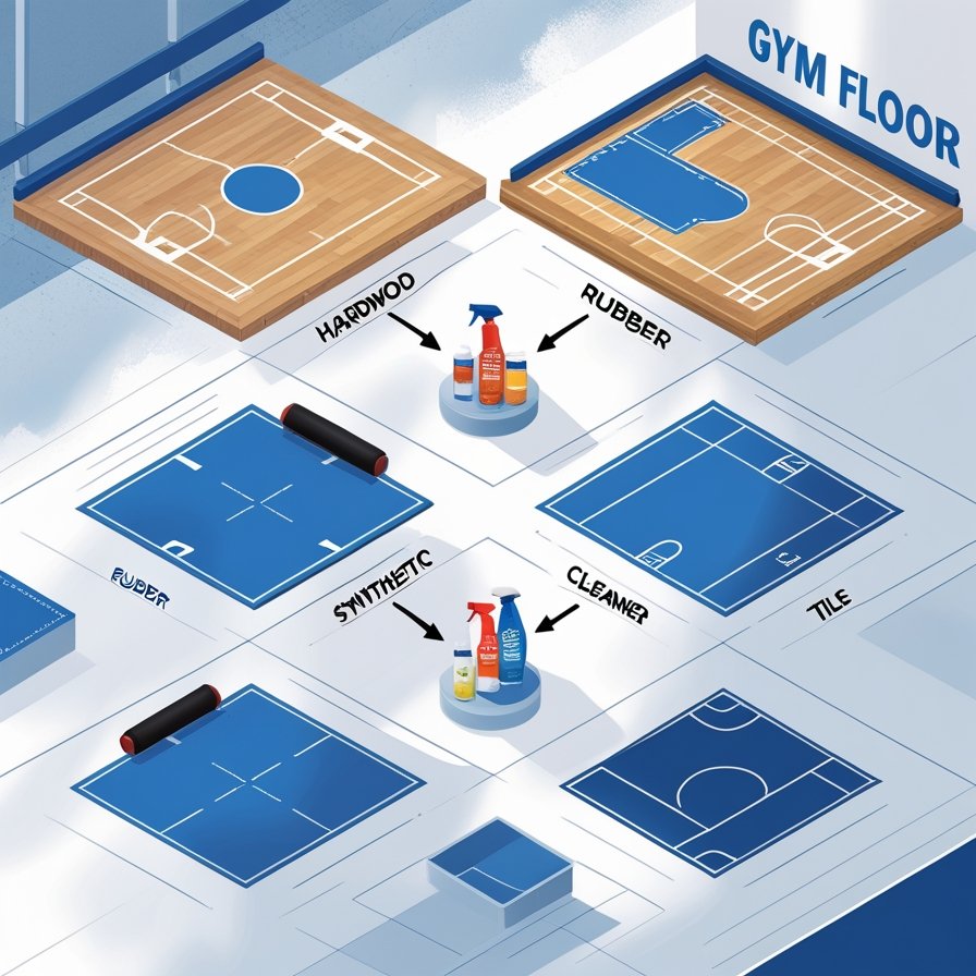 Types of Gym Floors and Compatible Cleaners